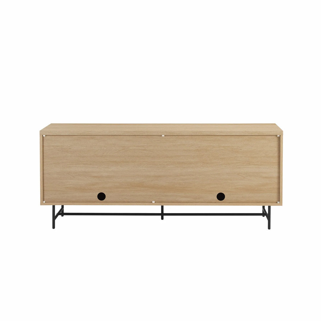 Modern 4 Door Sideboard Coastal Oak Malibu