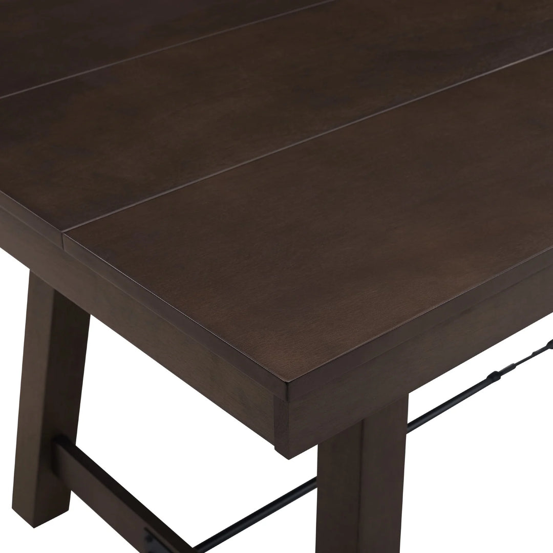 6 Seater Dining Table Brown Tierra