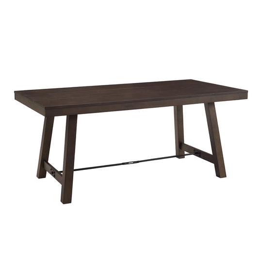 6 Seater Dining Table Brown Tierra