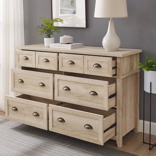 Drawer Chest White Oak Arashel