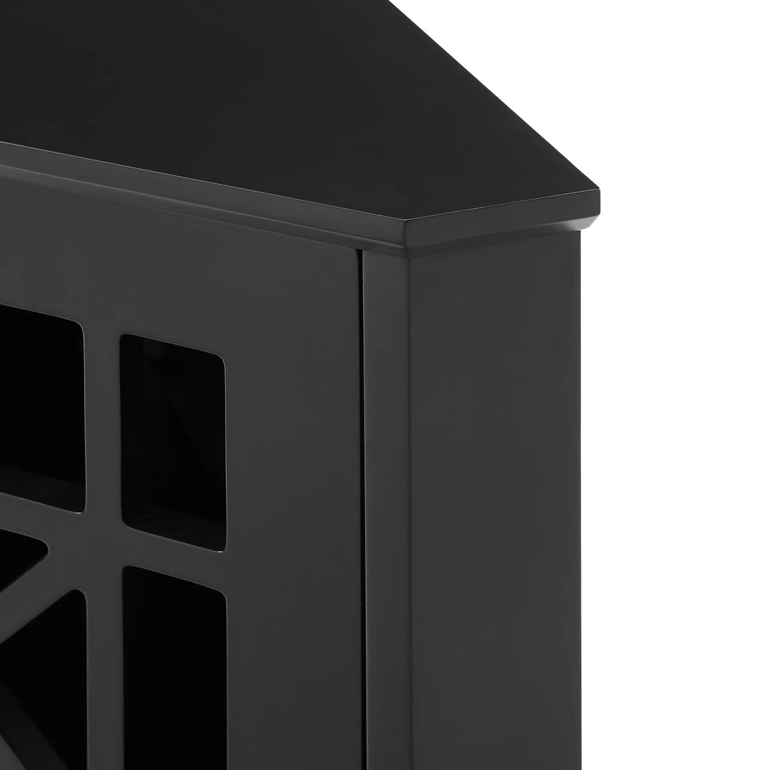 Corner Cabinet Black Malone