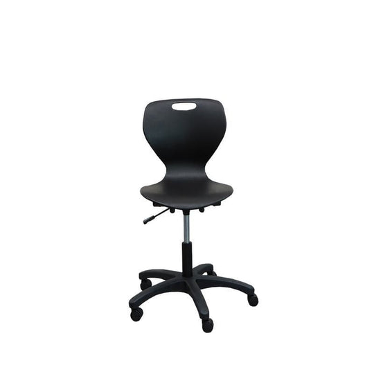 Swivel Office Chair with Adjustable Seat Black Phaedra