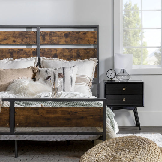 Queen Bed Reclaimed Wood Amylia