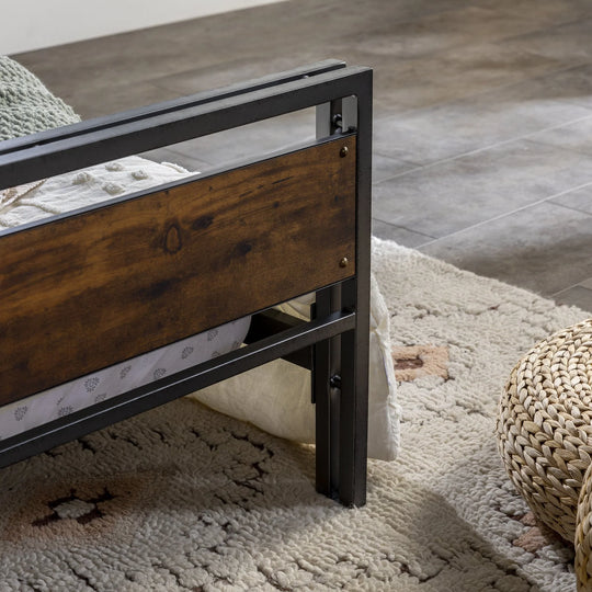 Queen Bed Reclaimed Wood Amylia