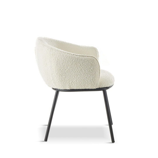 Dining Chair White Duke Boucle