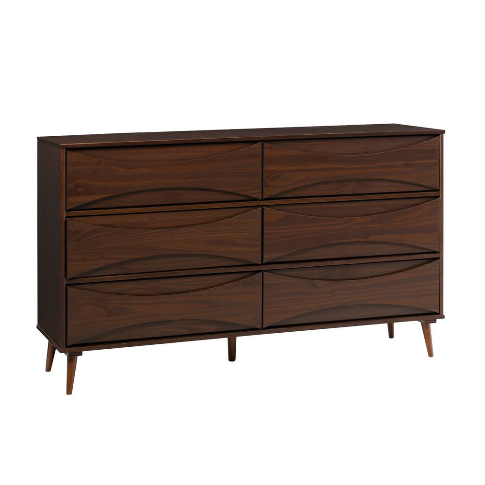 Solid Wood Modern Dresser Walnut Argatha
