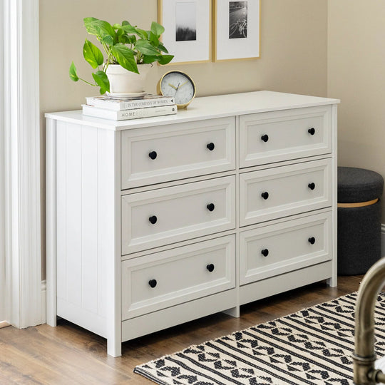 6 Drawer Dresser White Oakland