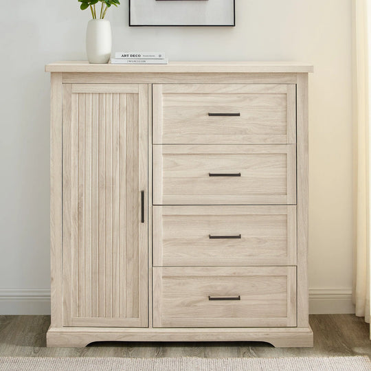 Grooved Wardrobe Birch Anyah