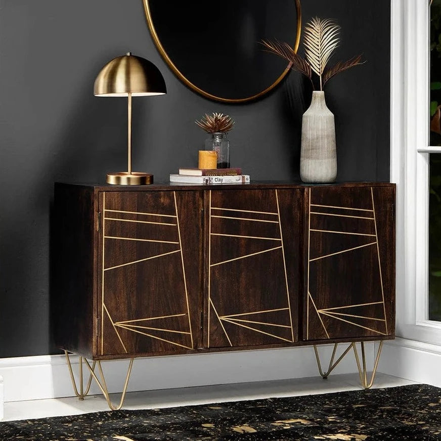 Dark Gold Large Sideboard