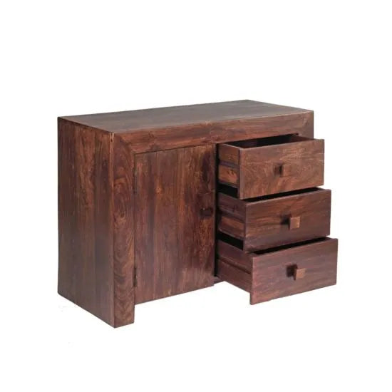 Dark Mango 3 Drawer Sideboard Toko