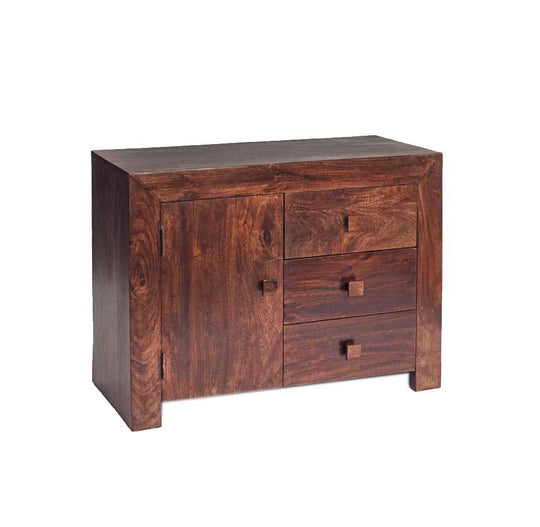 Dark Mango 3 Drawer Sideboard Toko