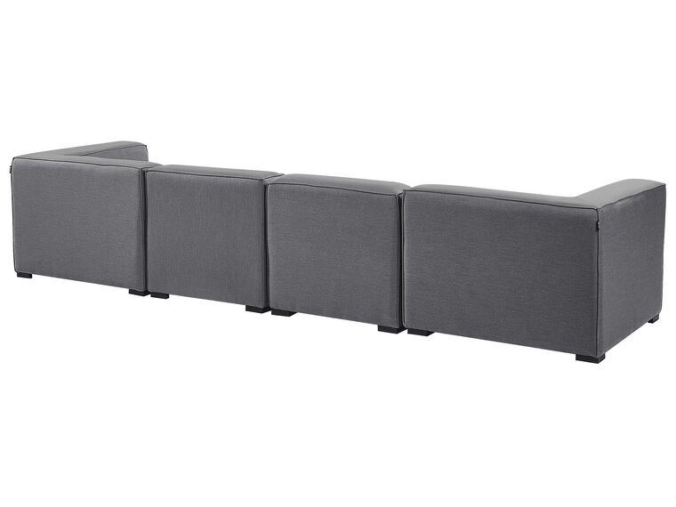 4 Seater Modular Garden Sofa Set Grey Arezzo