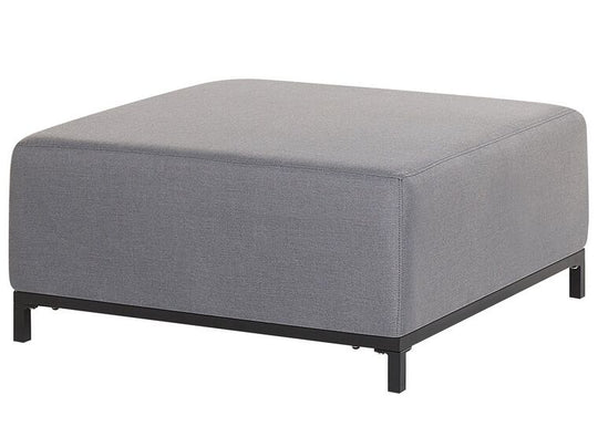 5 Seater Garden Sofa Set Grey with Black Rovigo