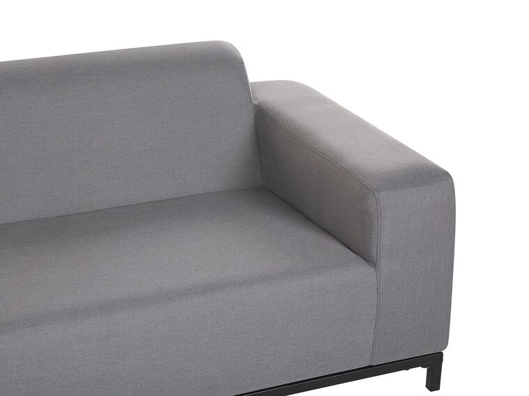 5 Seater Garden Sofa Set Grey with Black Rovigo