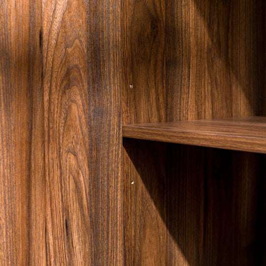 4 Door Modern Sideboard Dark Walnut Nerino