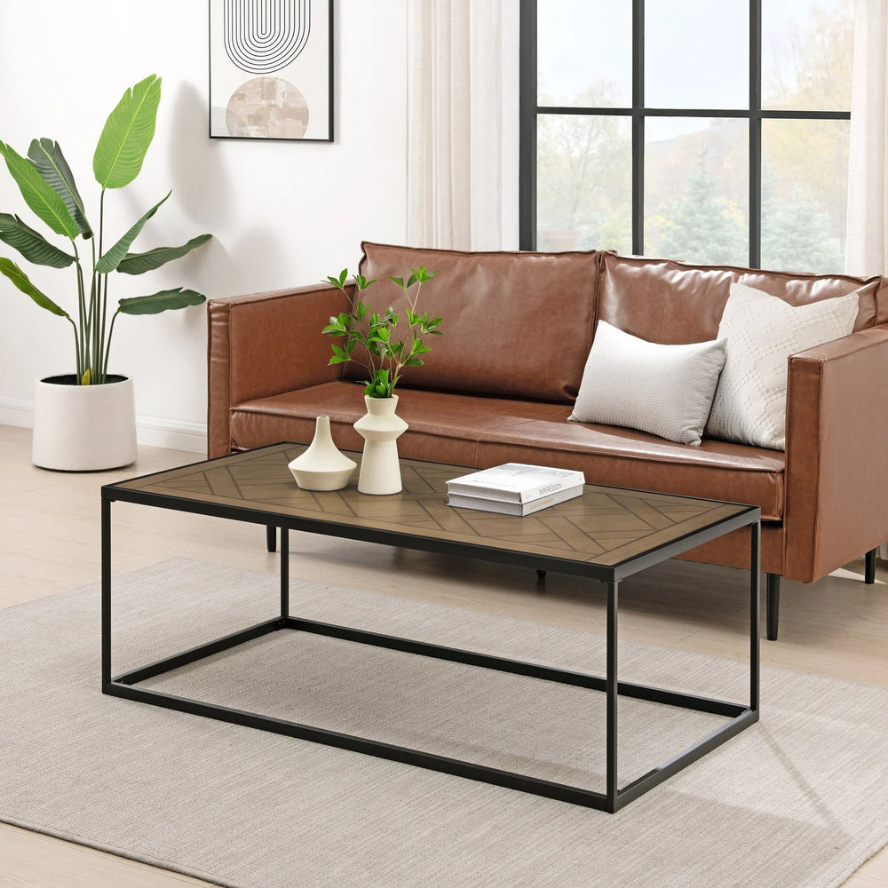Coffee Table with Parquet Lorinda