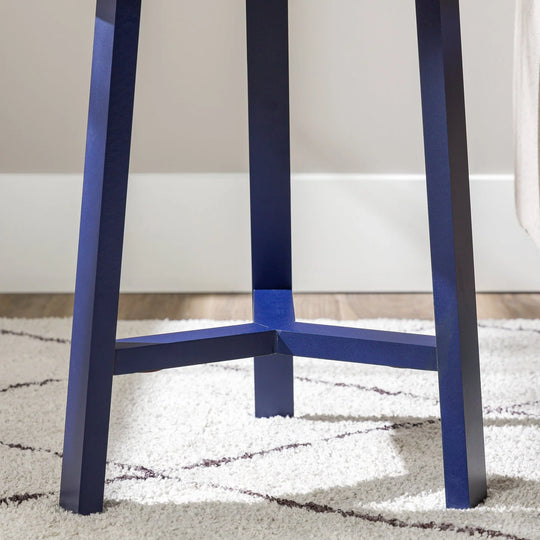 3 Leg Round Side Table Blue Dextyn