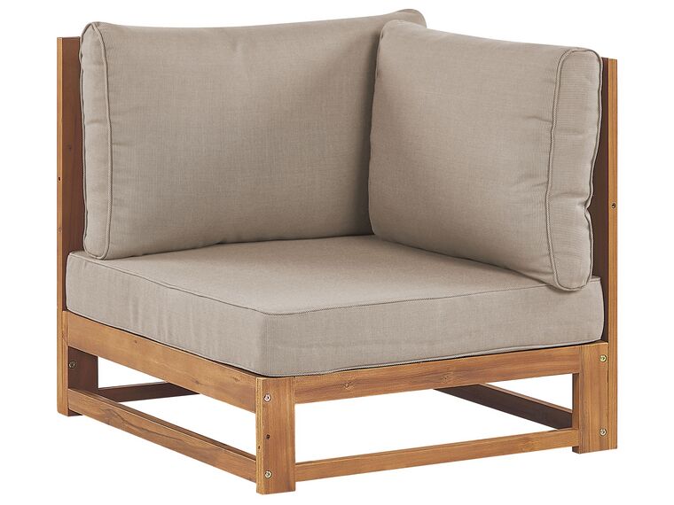 4 Seater Certified Acacia Wood Garden Sofa Set Light Timor II