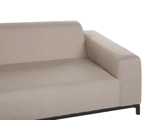 5 Seater Garden Sofa Set Beige with Black Rovigo