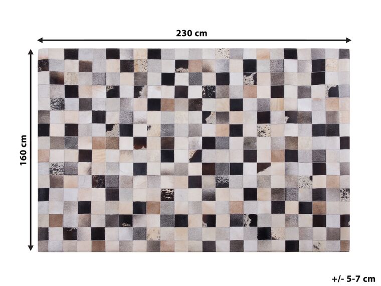 Cowhide Area Rug 160 x 230 cm Brown Rize