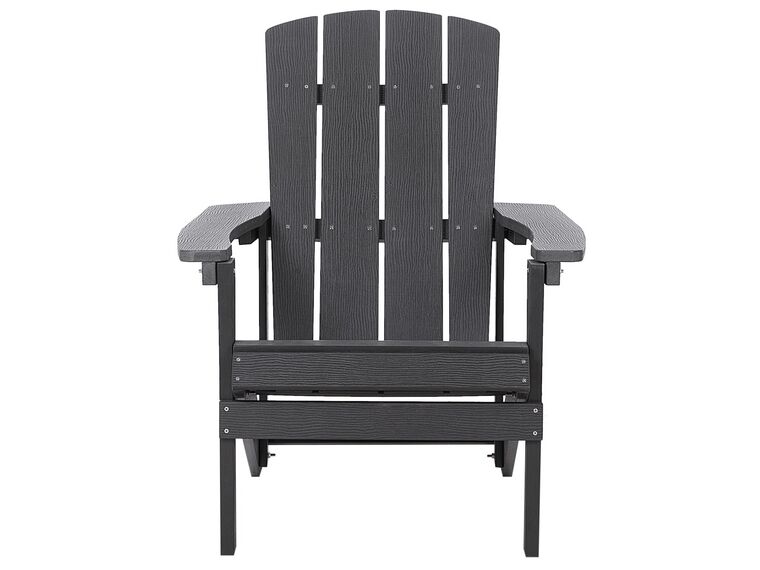 Garden Chair Dark Grey Adirondack