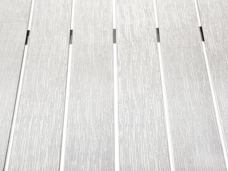 Aluminium Garden Table 180 X 90 Cm White Vernio