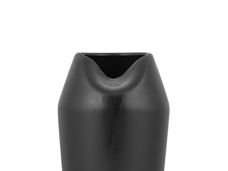 Stoneware Decorative Vase 33 Cm Black Apamea