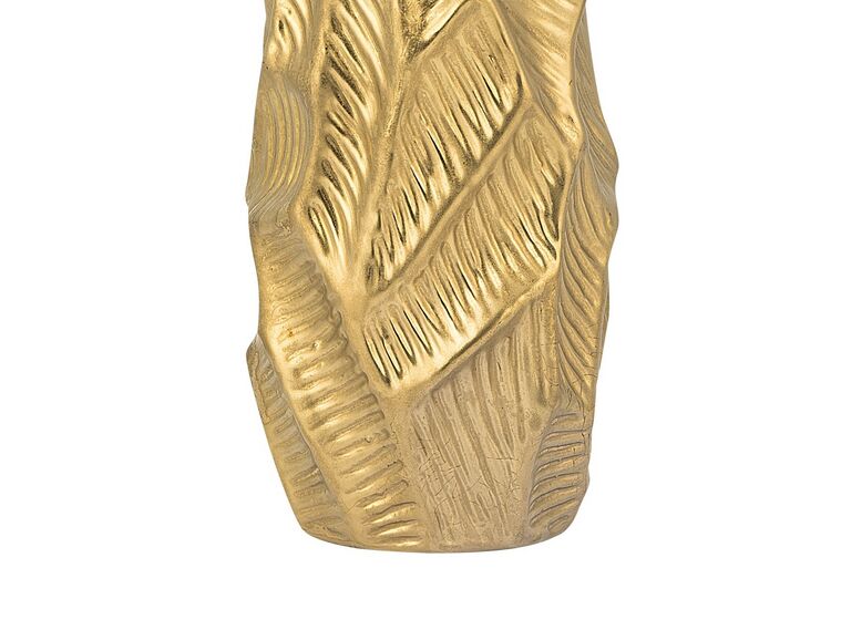 Stoneware Decorative Vase 37 Cm Gold Zafar