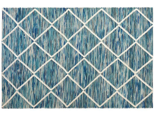 Wool Rug 160 x 230 cm Blue Belenli