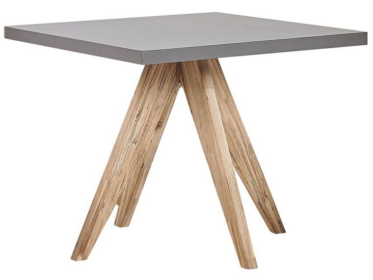 4 Seater Concrete Garden Dining Set Square Table Grey Olbia/taranto