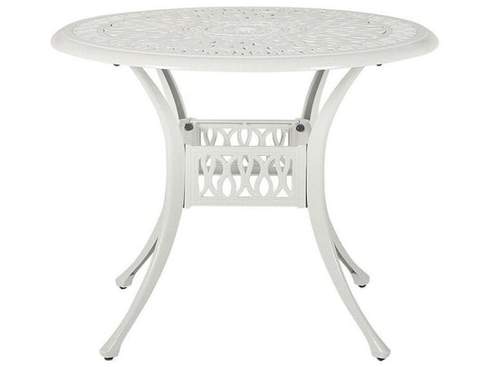 Round Garden Dining Table ⌀ 90 Cm White Ancona