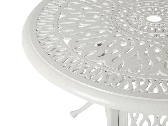 Round Garden Dining Table ⌀ 90 Cm White Ancona
