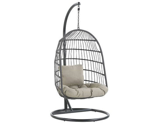Hanging Chair With Stand Black Allera