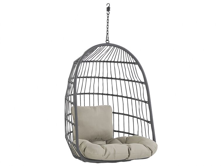 Hanging Chair With Stand Black Allera