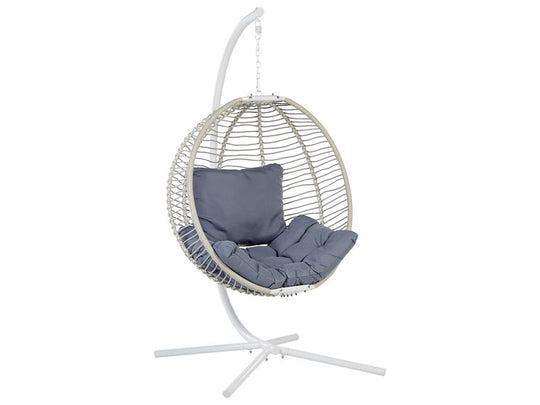 Hanging Chair With Stand White Arco