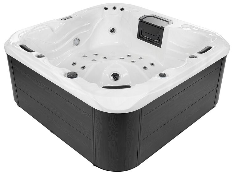 Square Hot Tub With Led White Lastarria