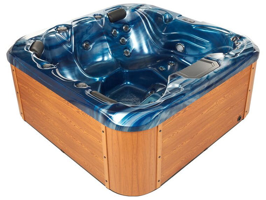 Square Hot Tub With Led Blue Lastarria