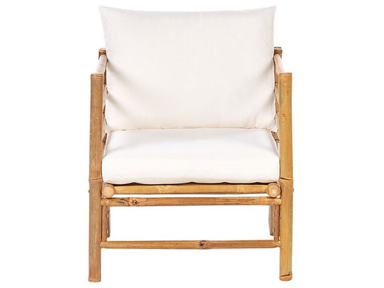 Bamboo Garden Armchair Off-White Cerreto