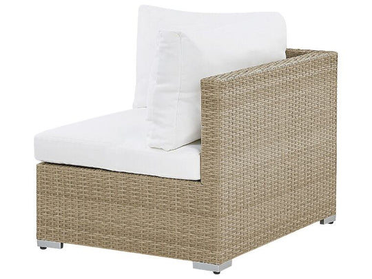 2 Seater PE Rattan Modular Garden Lounge Set Brown Noto