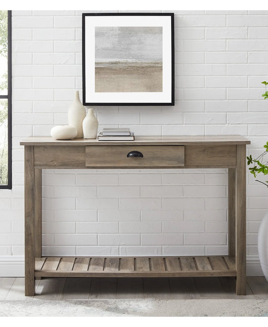 Console Table Grey Wash Romar