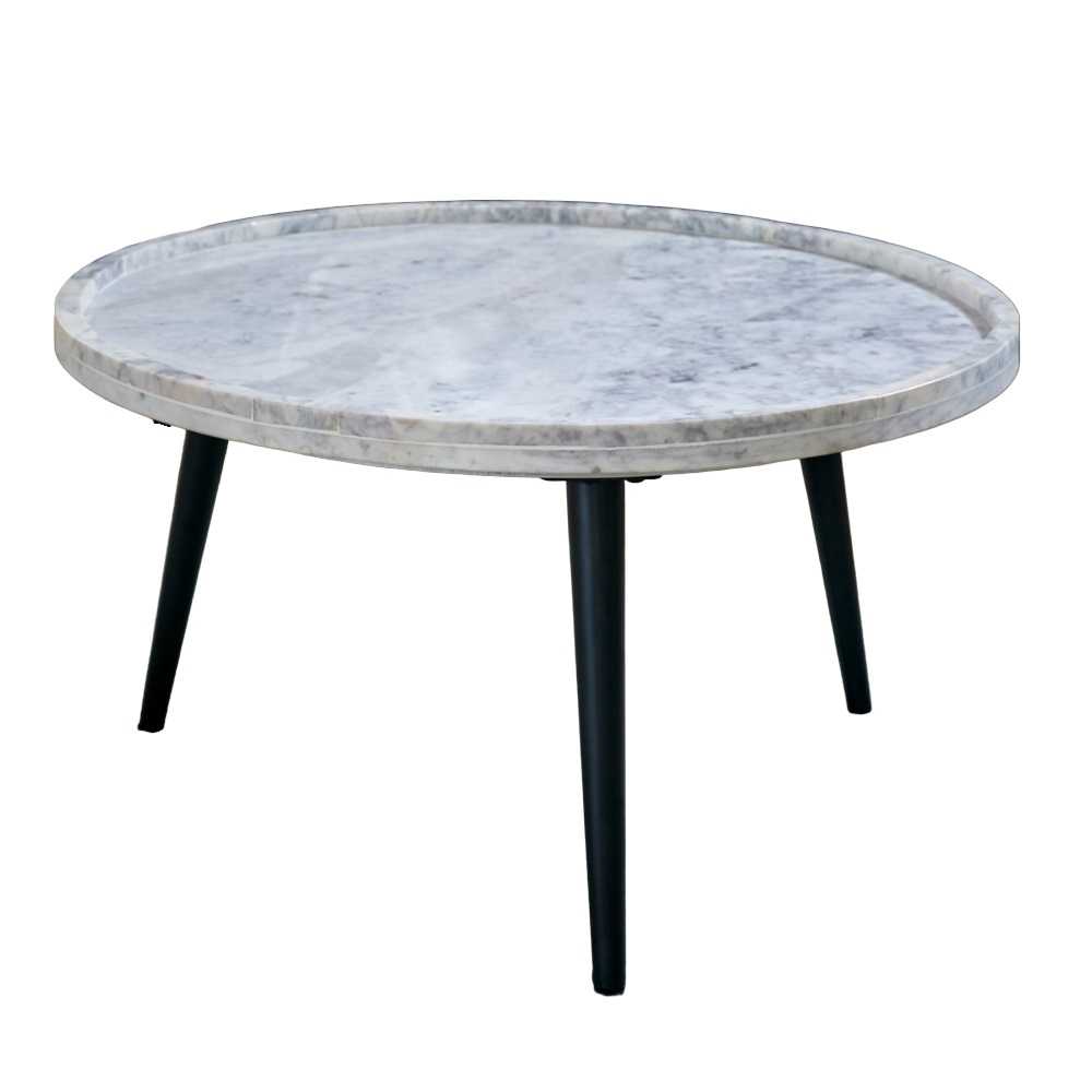 Marble Top And Metal Legs Coffee Table Opal