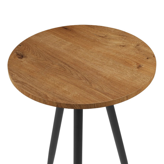 3 Leg Glam Side Table English Oak/Black Silvijn